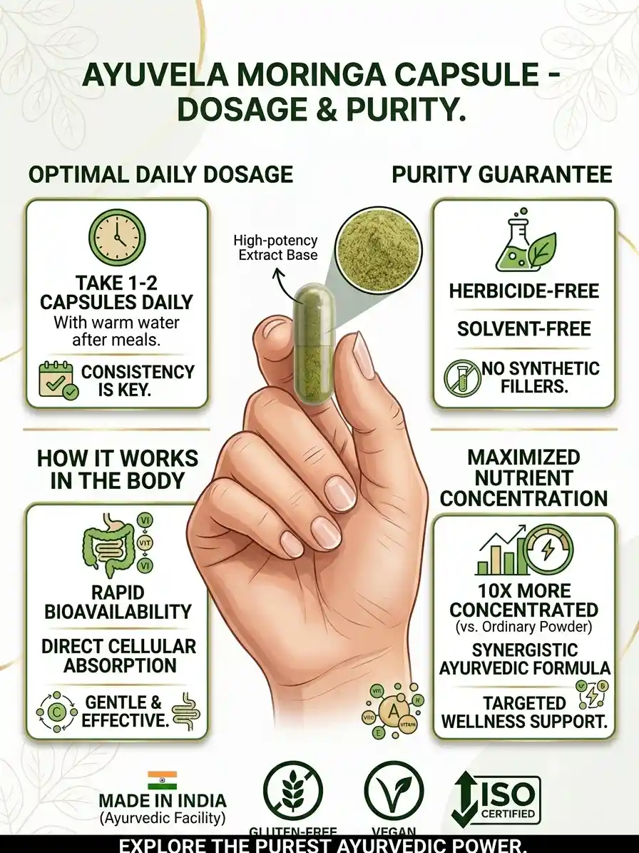 Moringa 60 Capsules - Ayuvela Ayurveda