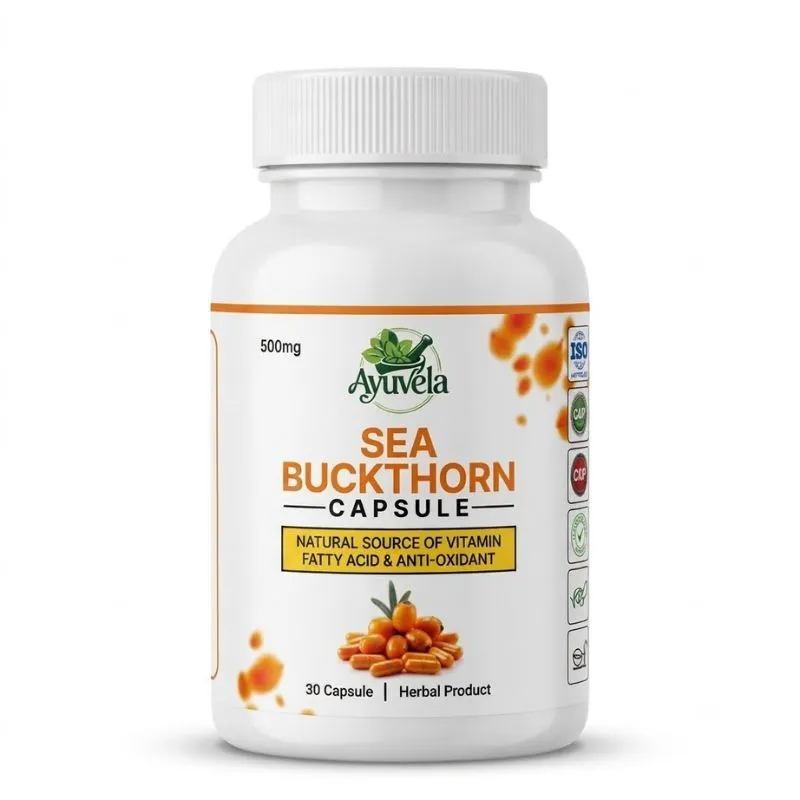 Sea Buckthorn 30 Capsules - Ayuvela Ayurveda