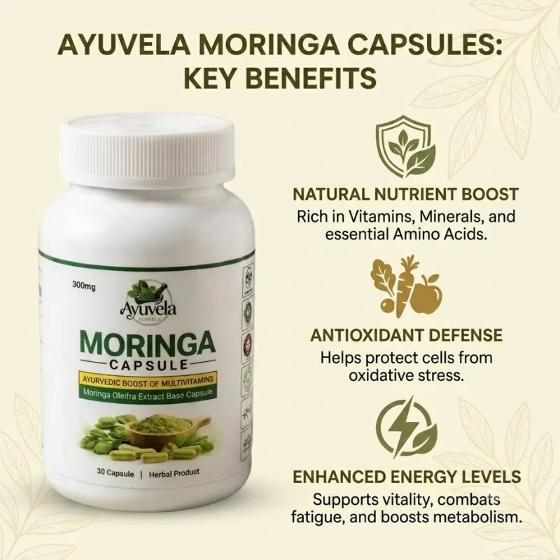 Moringa 30 Capsules - Ayuvela Ayurveda