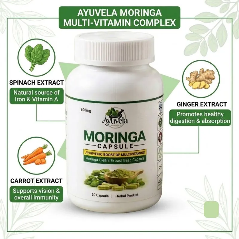 Moringa 30 Capsules - Ayuvela Ayurveda
